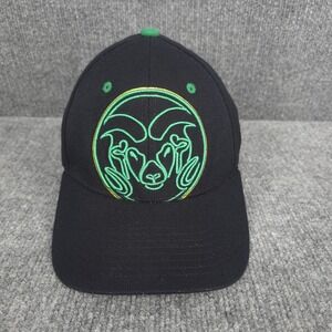 Colorado State Rams Hat Cap Fitted Mens Large Black NCAA College Football Zephyr